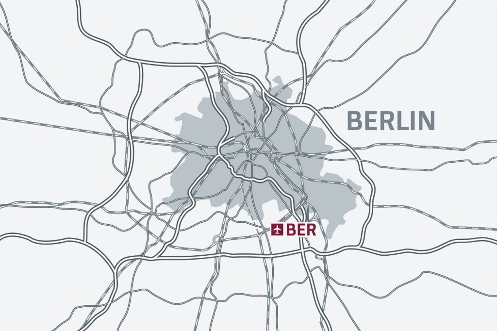 berlin airport map