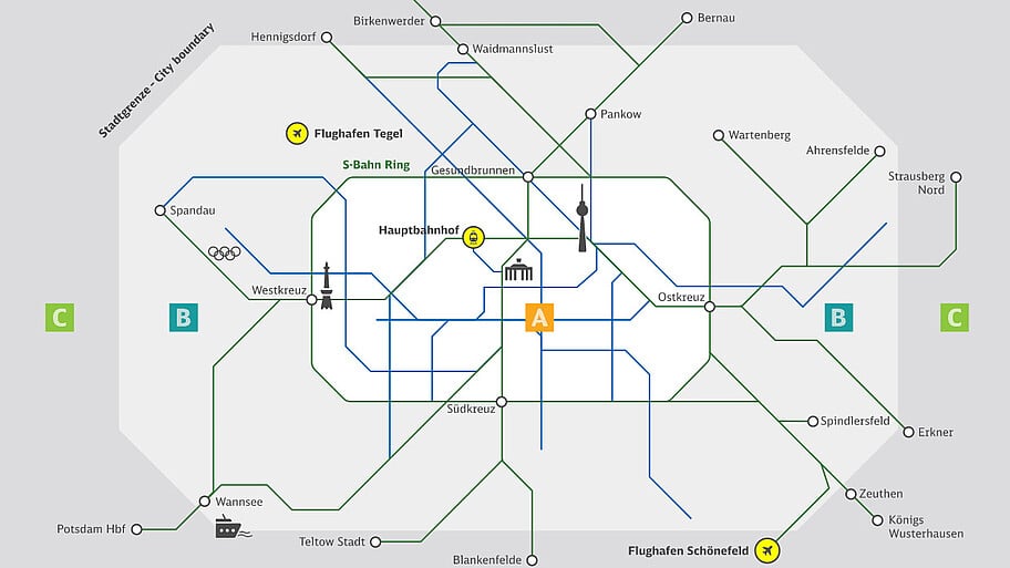 Berlin Public Transport Map 