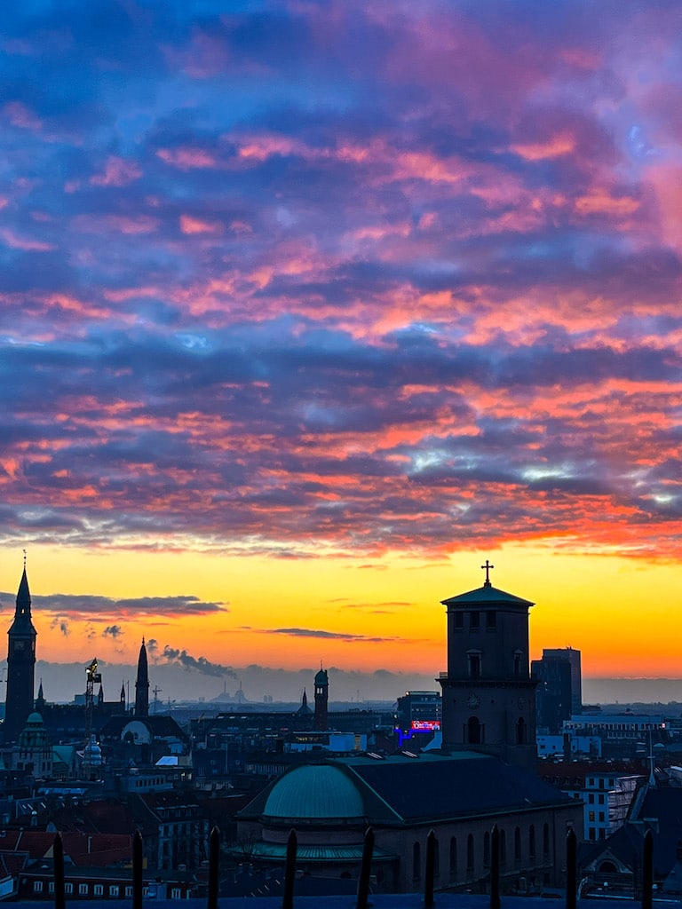 copenhagen skyline from the round tower