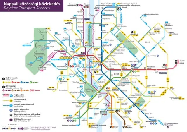budapest public transport map