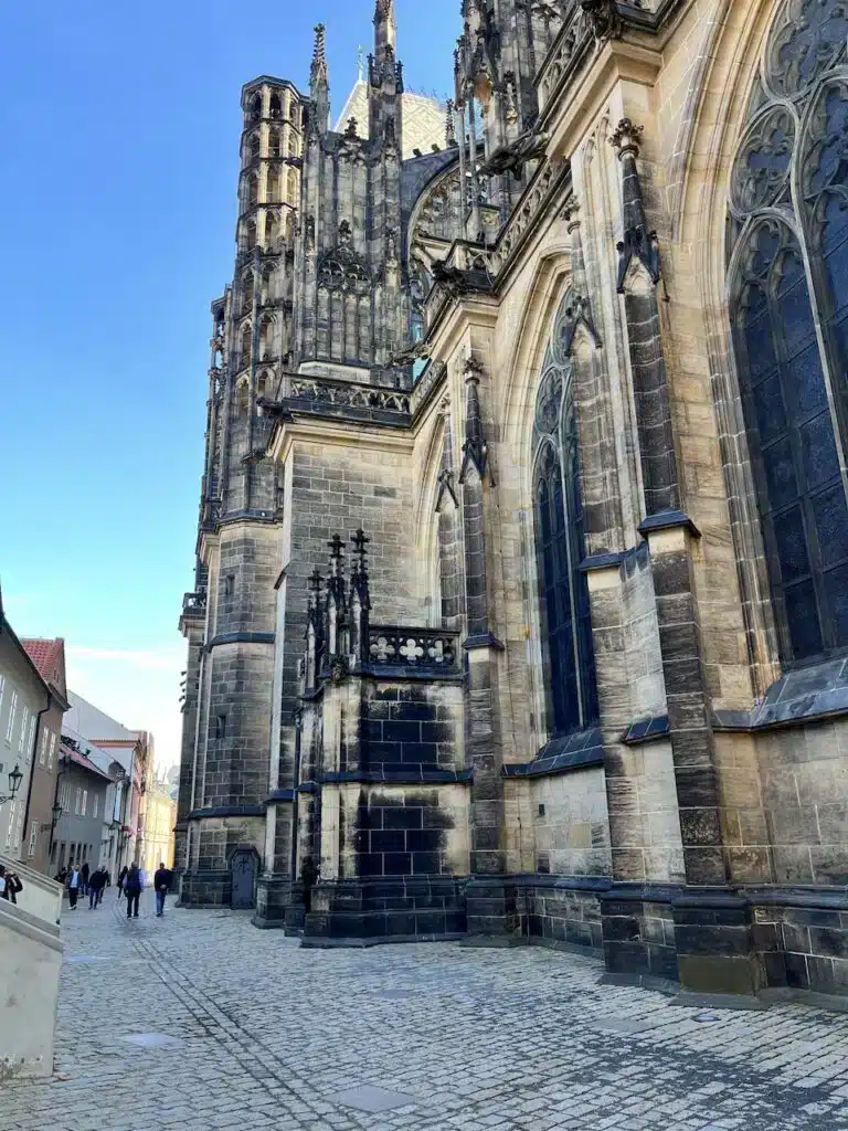 outside the St Vitus Cathedral