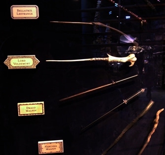 Wands at Harry Potter Studios in London