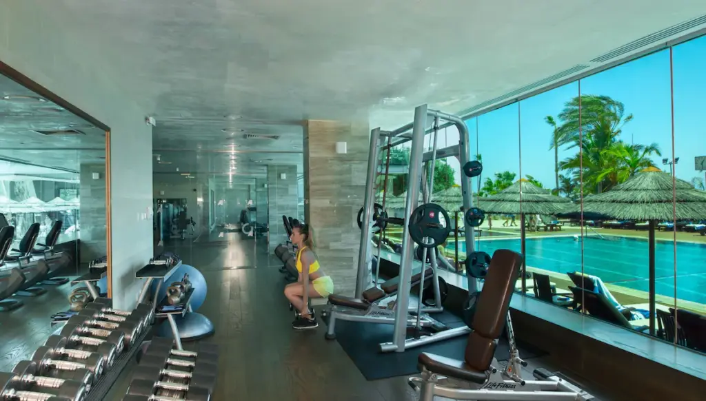 Modern gym at the hotel in Limassol