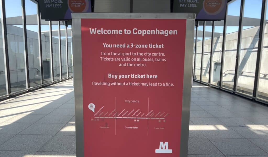 Copenhagen airport train ticket price