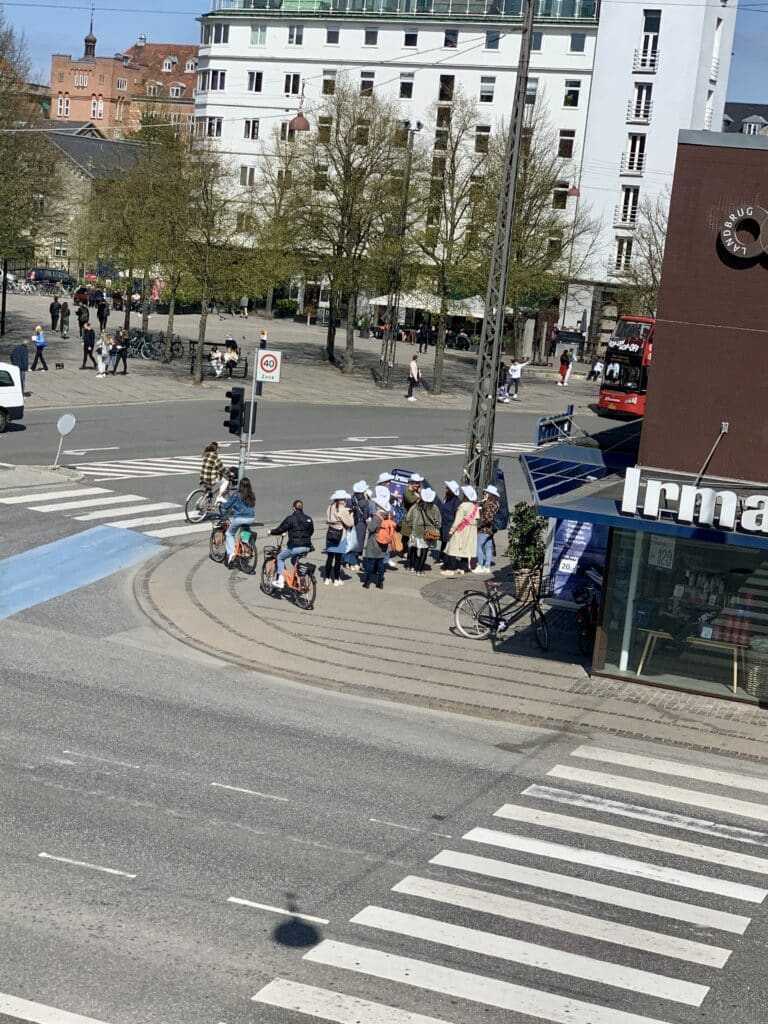 cyclists in copenhagen
