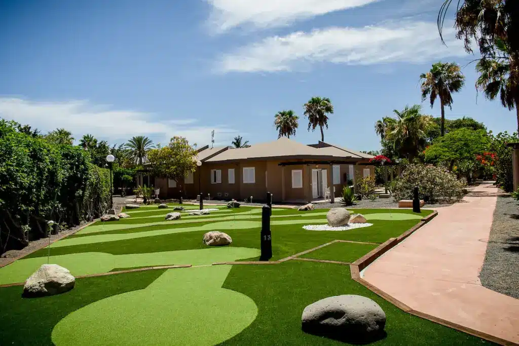 Mini-golf course at the hotel in Gran Canaria