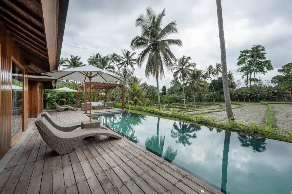 Kappa Senses Ubud, private pool villa with a ricefield view