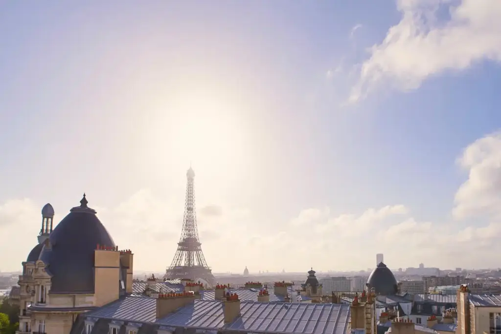 Paris Skyline with The Eiffel Tower