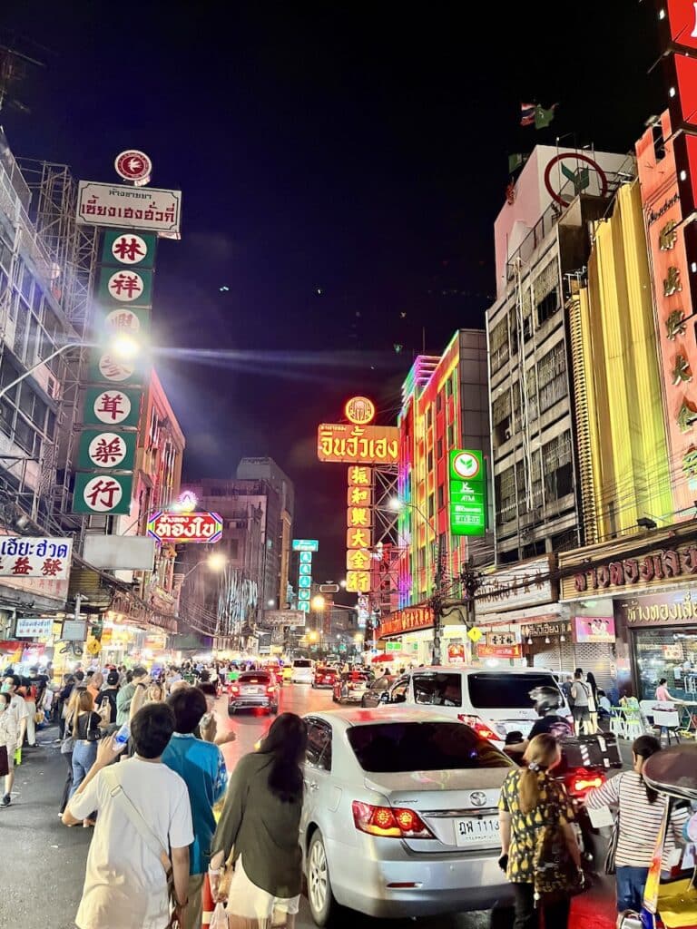 Chinatown, the most hectic area of Bangkok