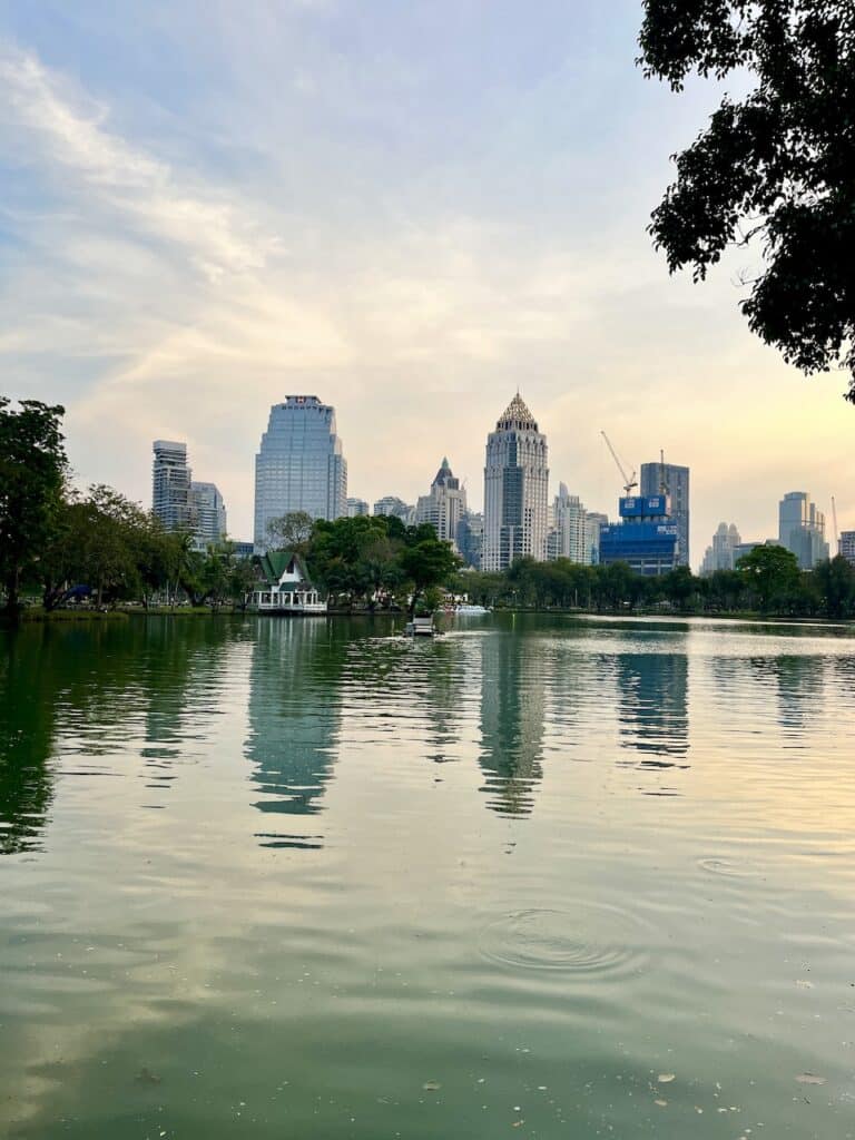 Silom seen from Lumpini Park