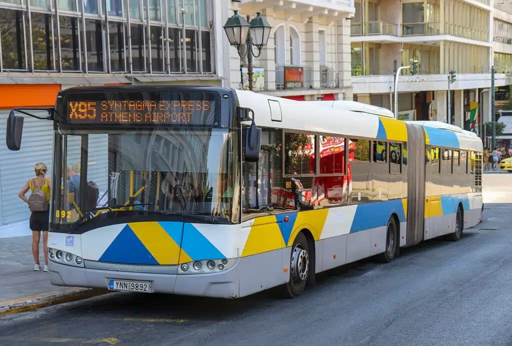 Athens airport bus