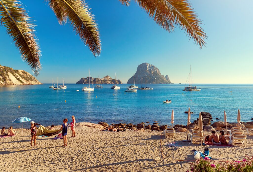 Cala d'Hort beach in Ibiza
