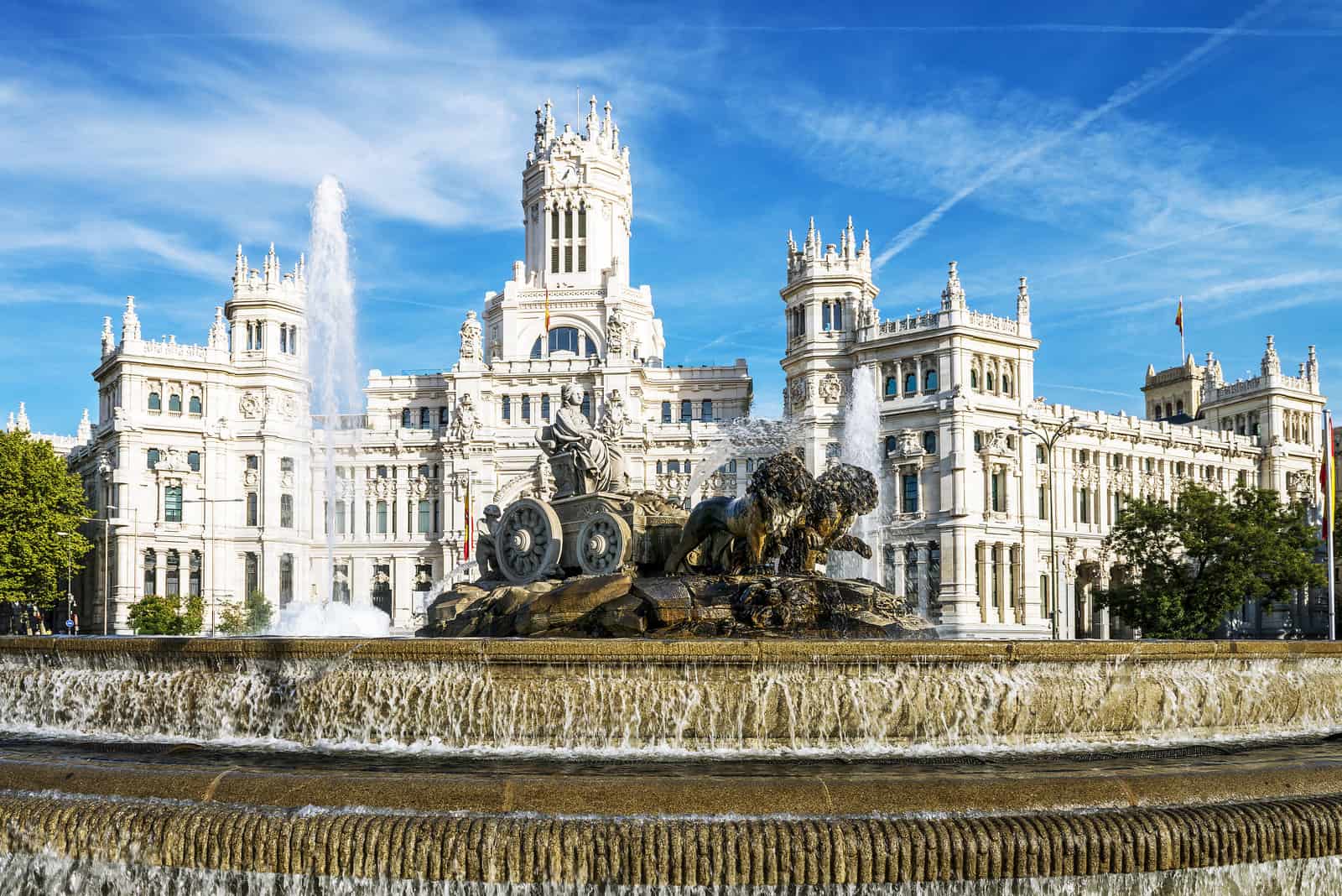 Madrid city centre skyline