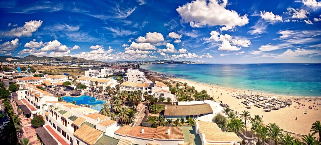 Playa d'en Bossa in Ibiza