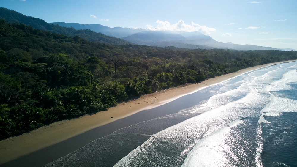 Aerial view of Playa Hermosa in Guanacaste