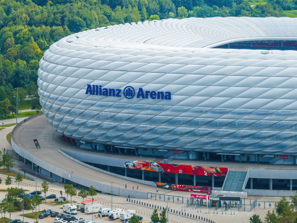 18 Best Things to Do in Munich: Sights, Prices & Tips 32 Aerial view of the Allianz Arena football stadium in Munich