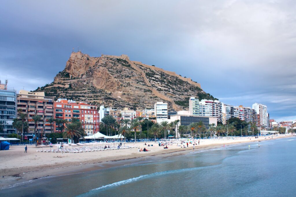 The beach in Alicante
