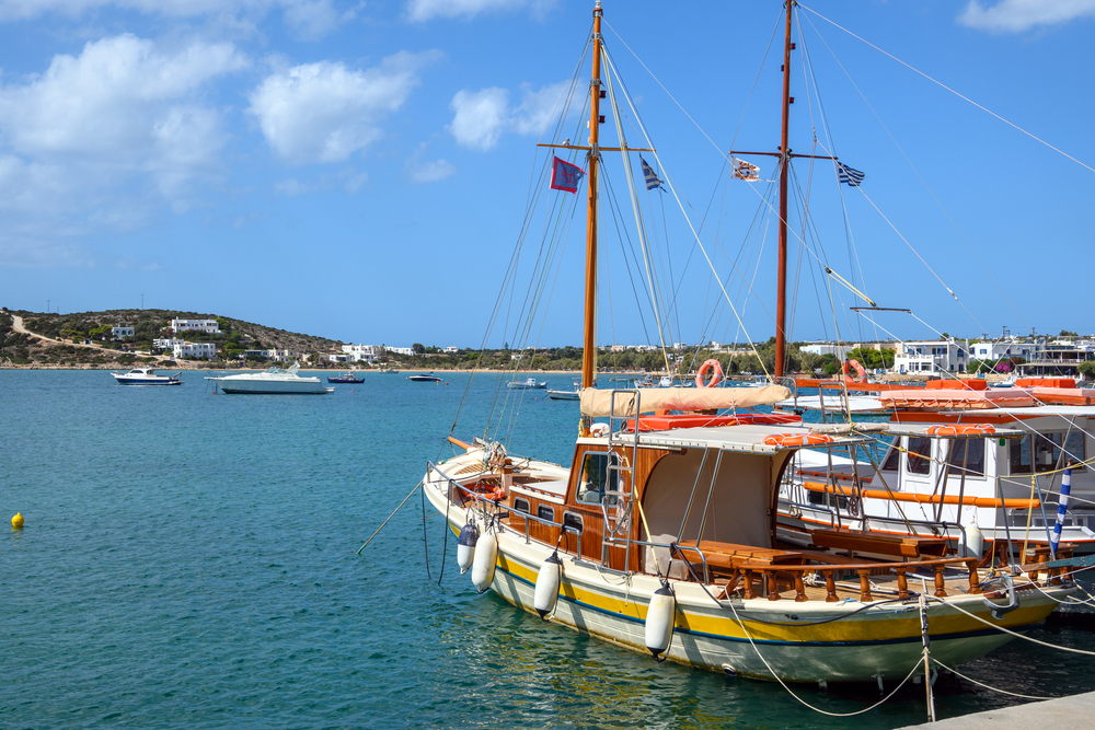 Where to Stay in Paros? The 5 Best Areas & Places to Stay 11 Fishing boats in Aliki harbour on Paros