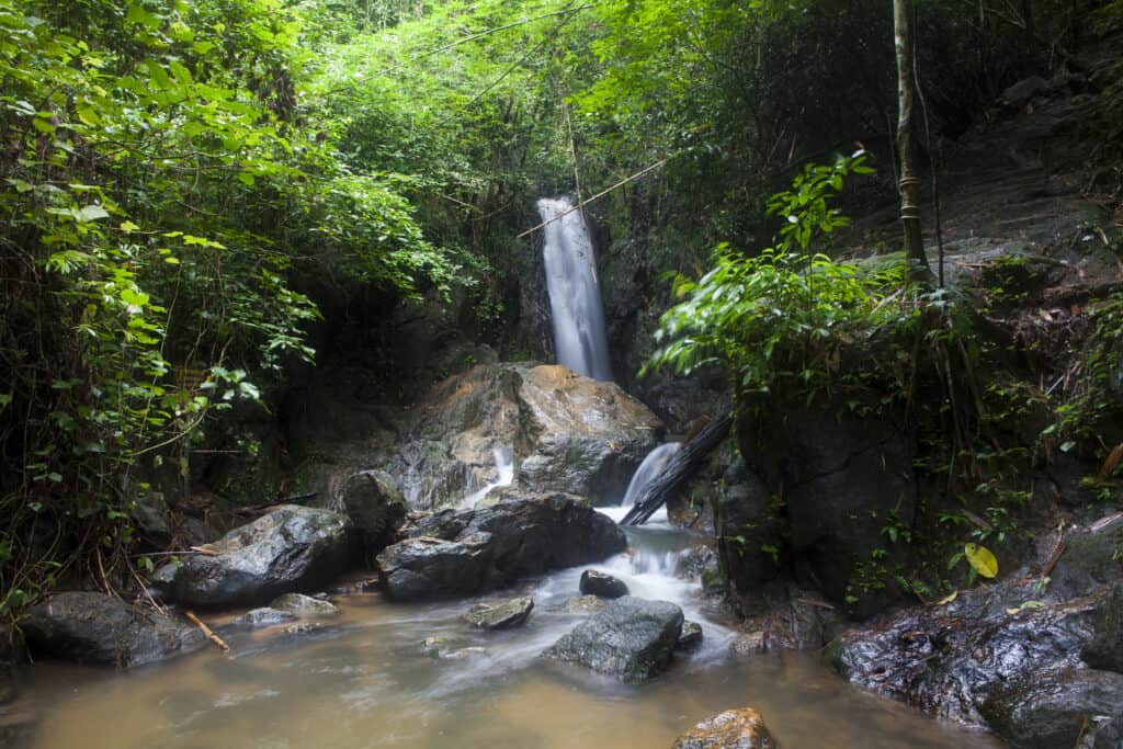 Bang Pae Waterfall in Khao Phra Thaeo National Park in Phuket