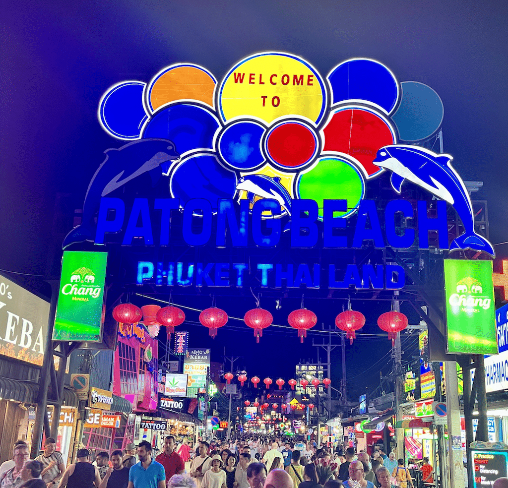 Bangla Road in Patong in the evening