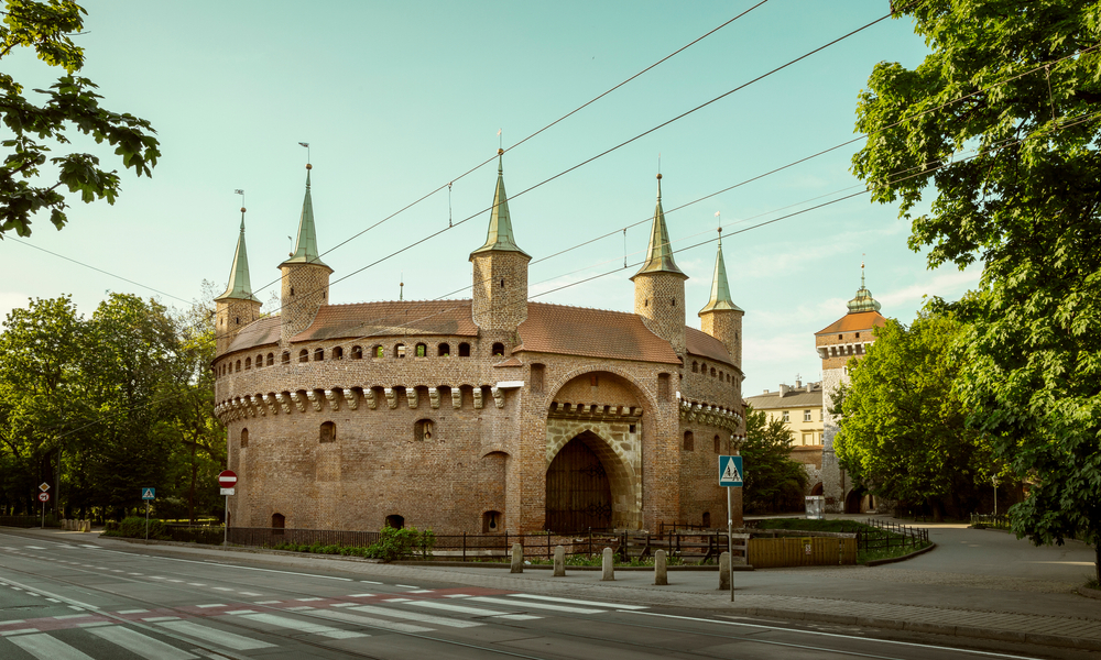 The Barbican and St Florian's Gate in Krakow