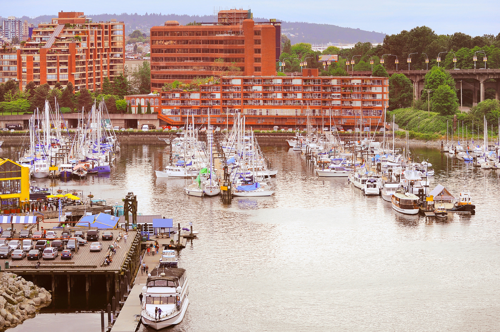 Where to Stay in Vancouver? The 6 Best Areas & Places to Stay 13 Boats by the Granville Island Public Market in Vancouver in the evening