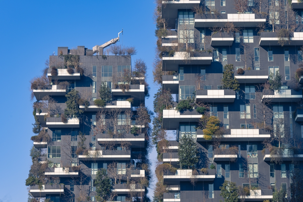 The two planted residential towers of Bosco Verticale in Milan
