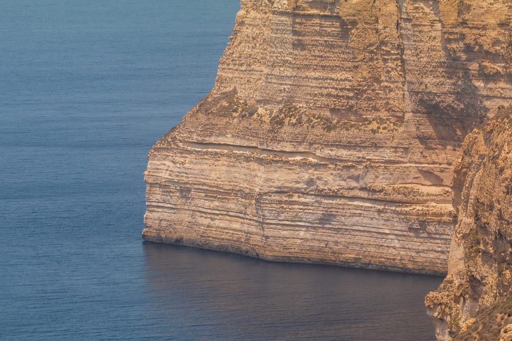 Dingli Cliffs above the Mediterranean on Malta's west coast