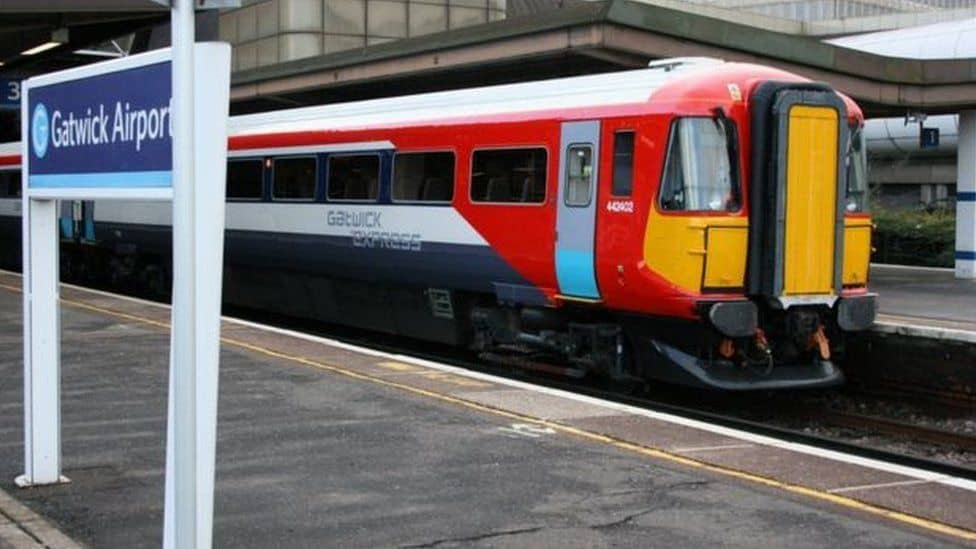 The Gatwick Express train