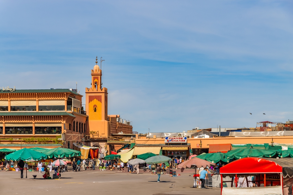 Jemaa el-Fna square in the medina of Marrakech