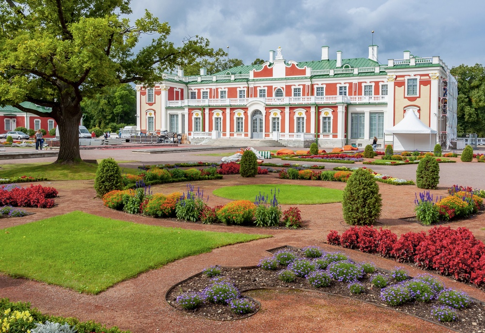 Kadriorg Palace and the palace gardens in Tallinn