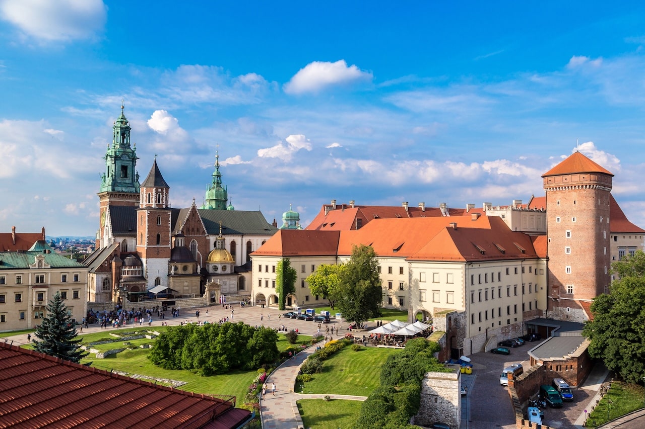 The Old Town (Stare Miasto) in Krakow