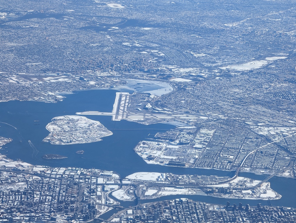 Aerial view of LaGuardia Airport in New York