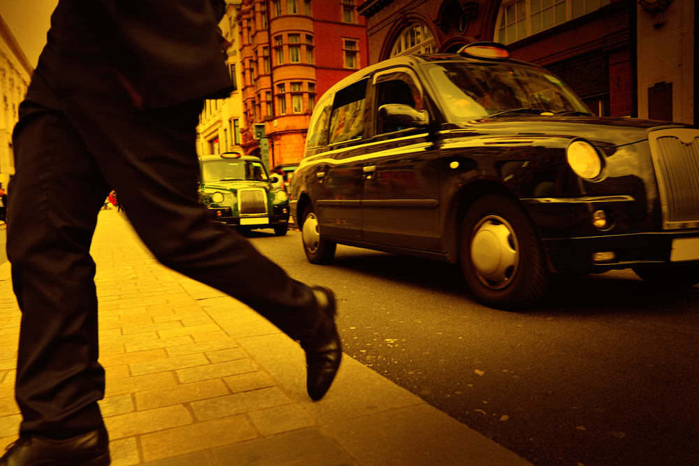 London taxi on Oxford Street