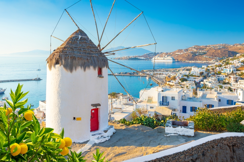 View over Mykonos Town