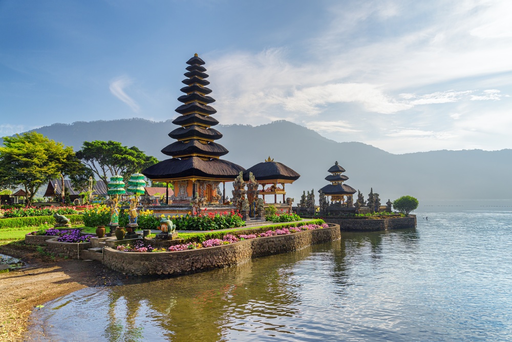 Pura Ulun Danu Beratan on Lake Beratan in Bali