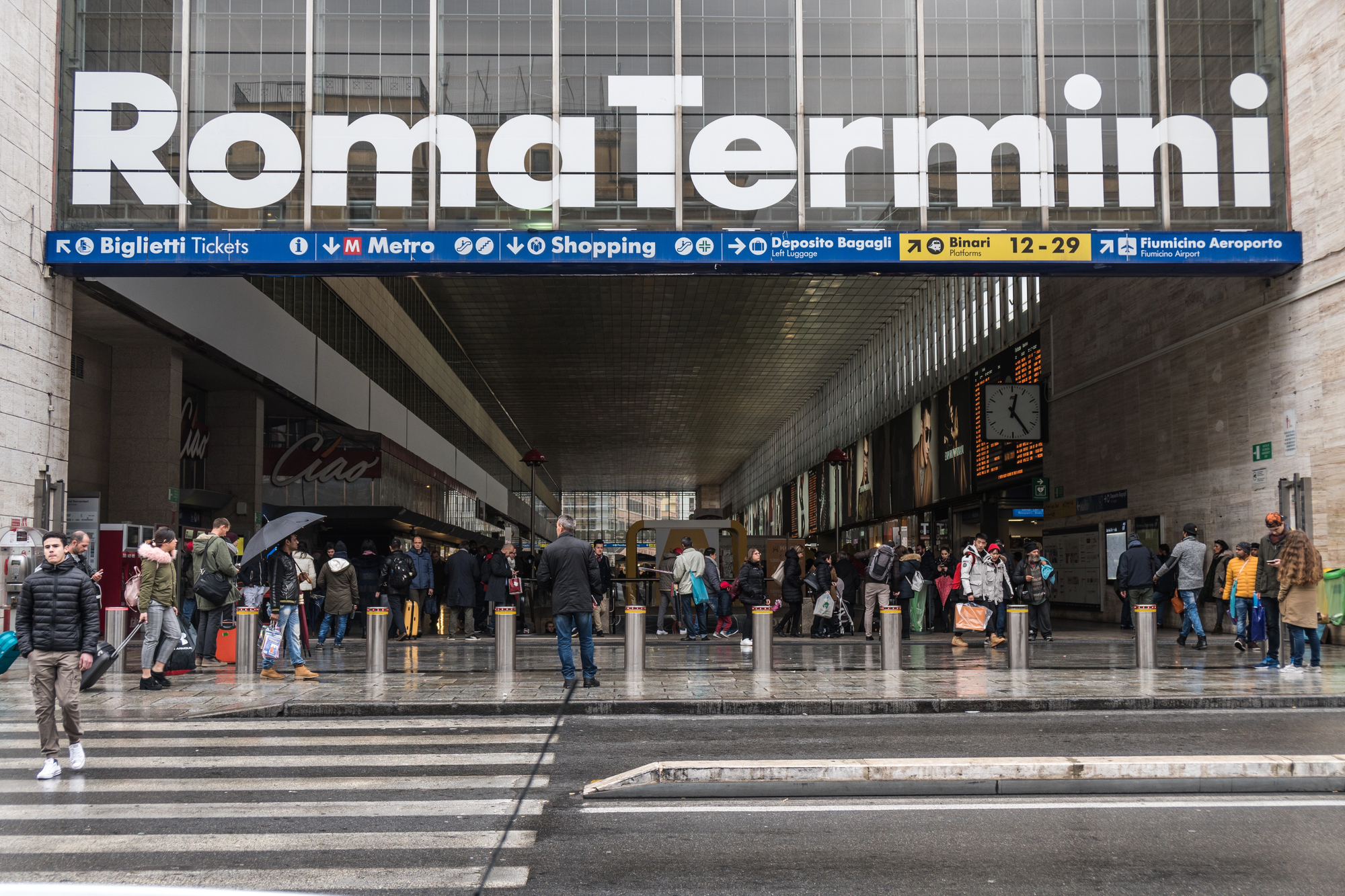 Roma Termini, the main railway station in Rome