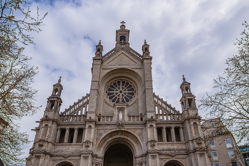 Sainte-Catherine church on Place Sainte-Catherine in Brussels