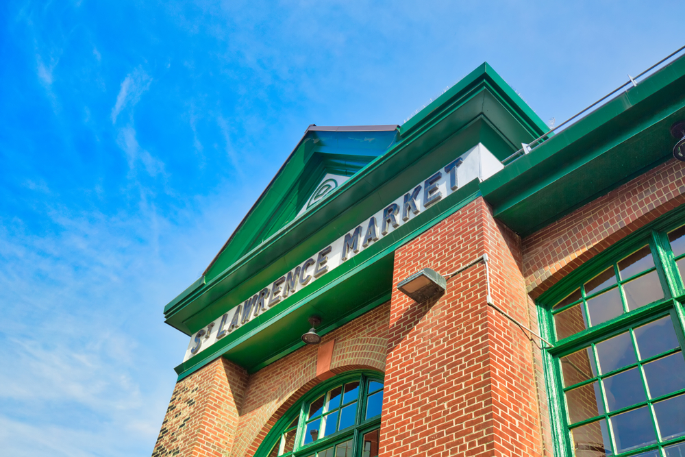 St. Lawrence Market on the corner of Front Street and Lower Jarvis Street in Toronto