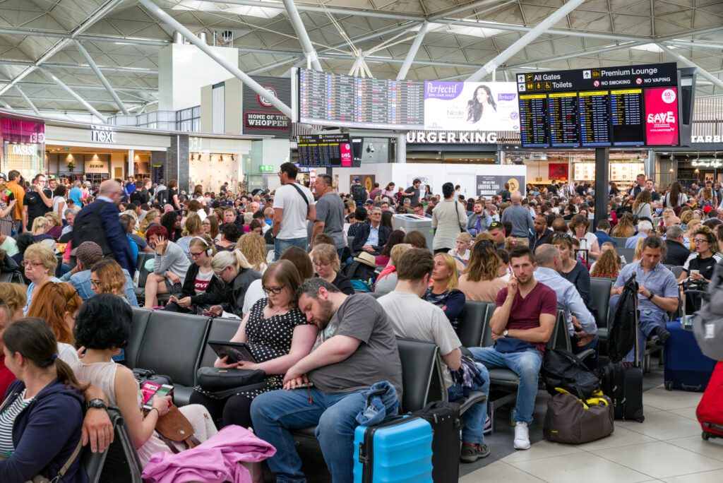Stansted Airport outside London