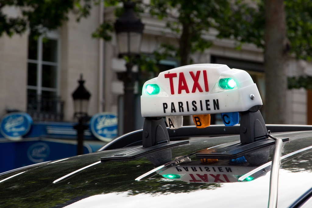 A taxi in Paris