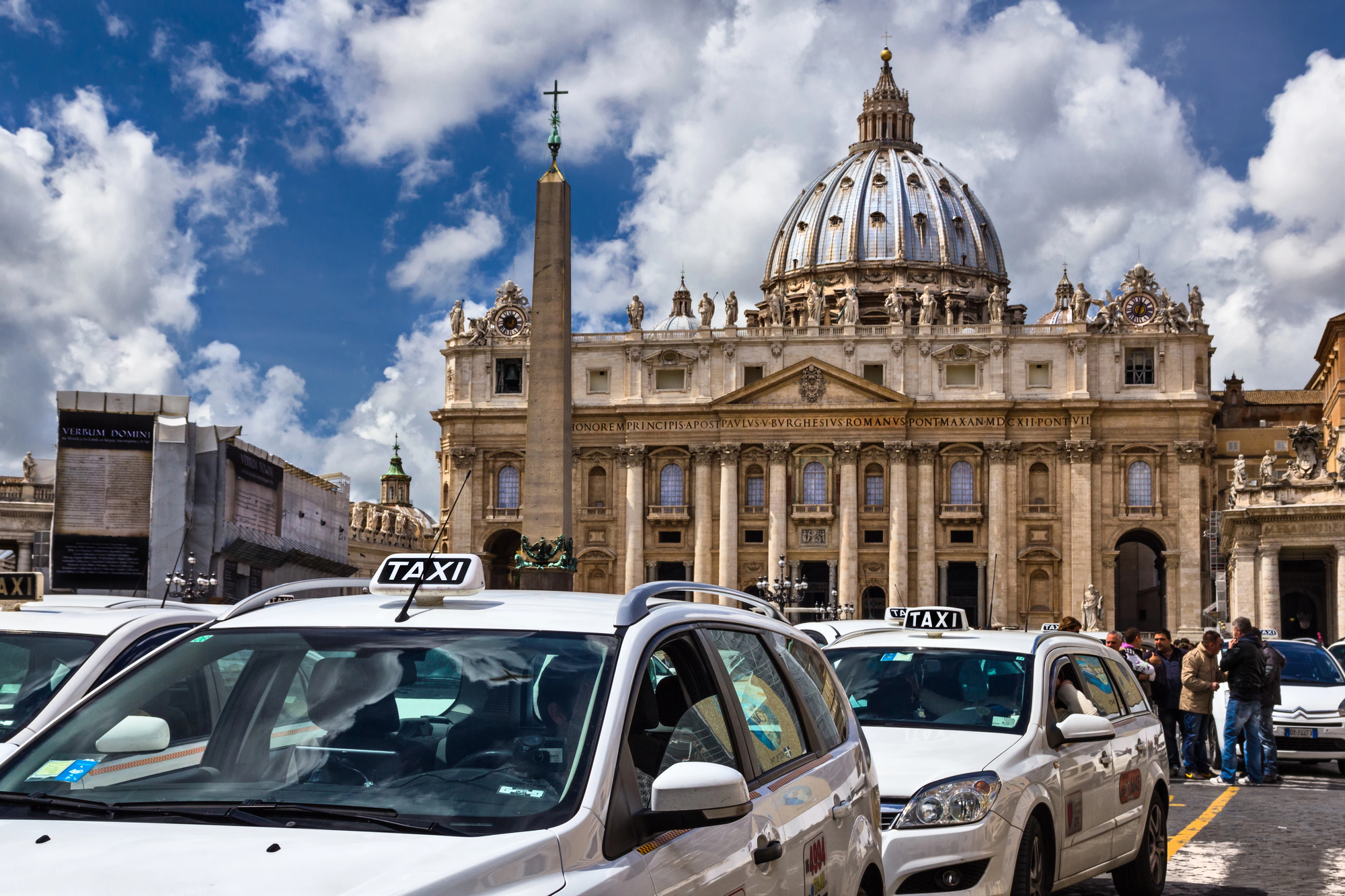 A taxi in Rome