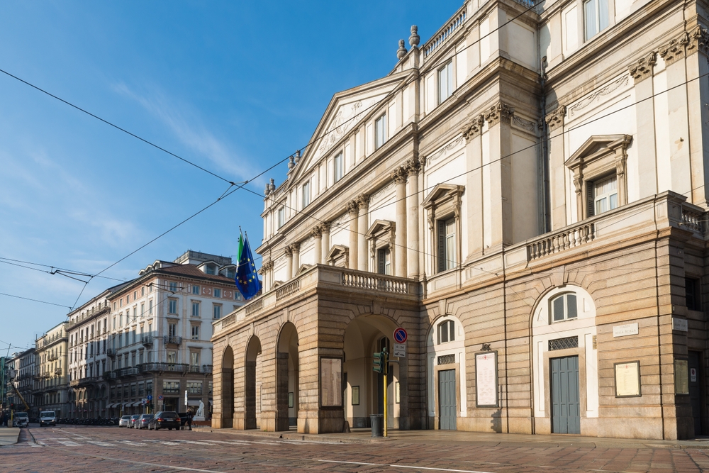 Teatro alla Scala on Piazza della Scala in Milan