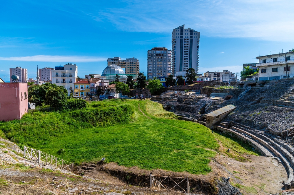The Roman amphitheatre in Durrës