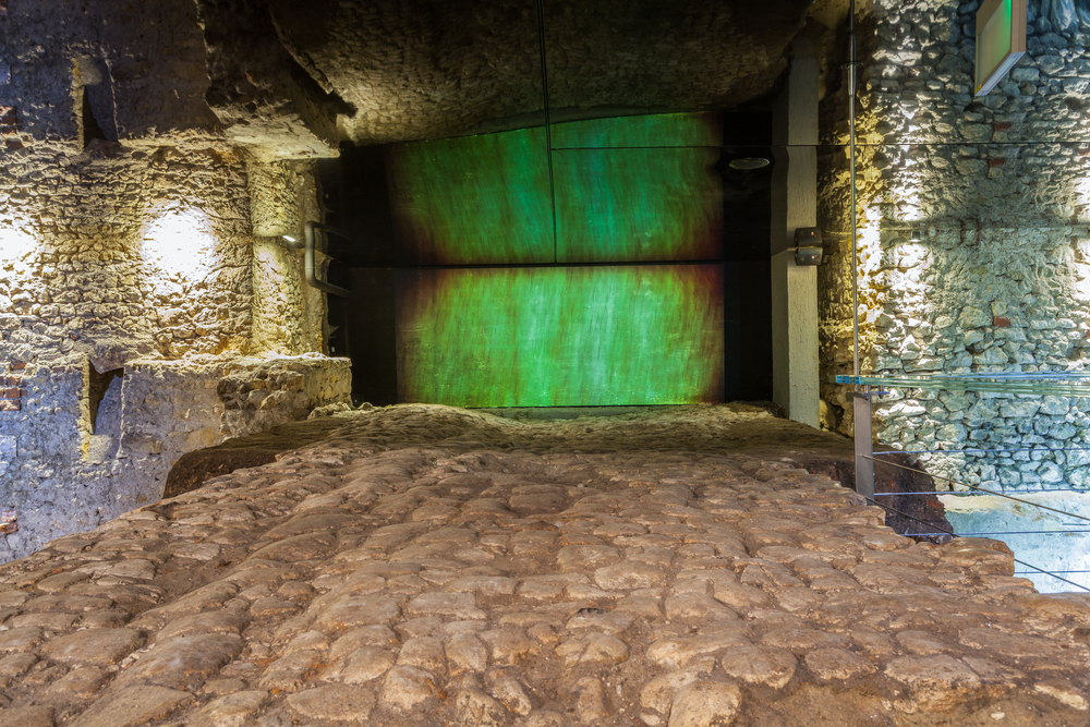 The Rynek Underground exhibition beneath the main square in Krakow