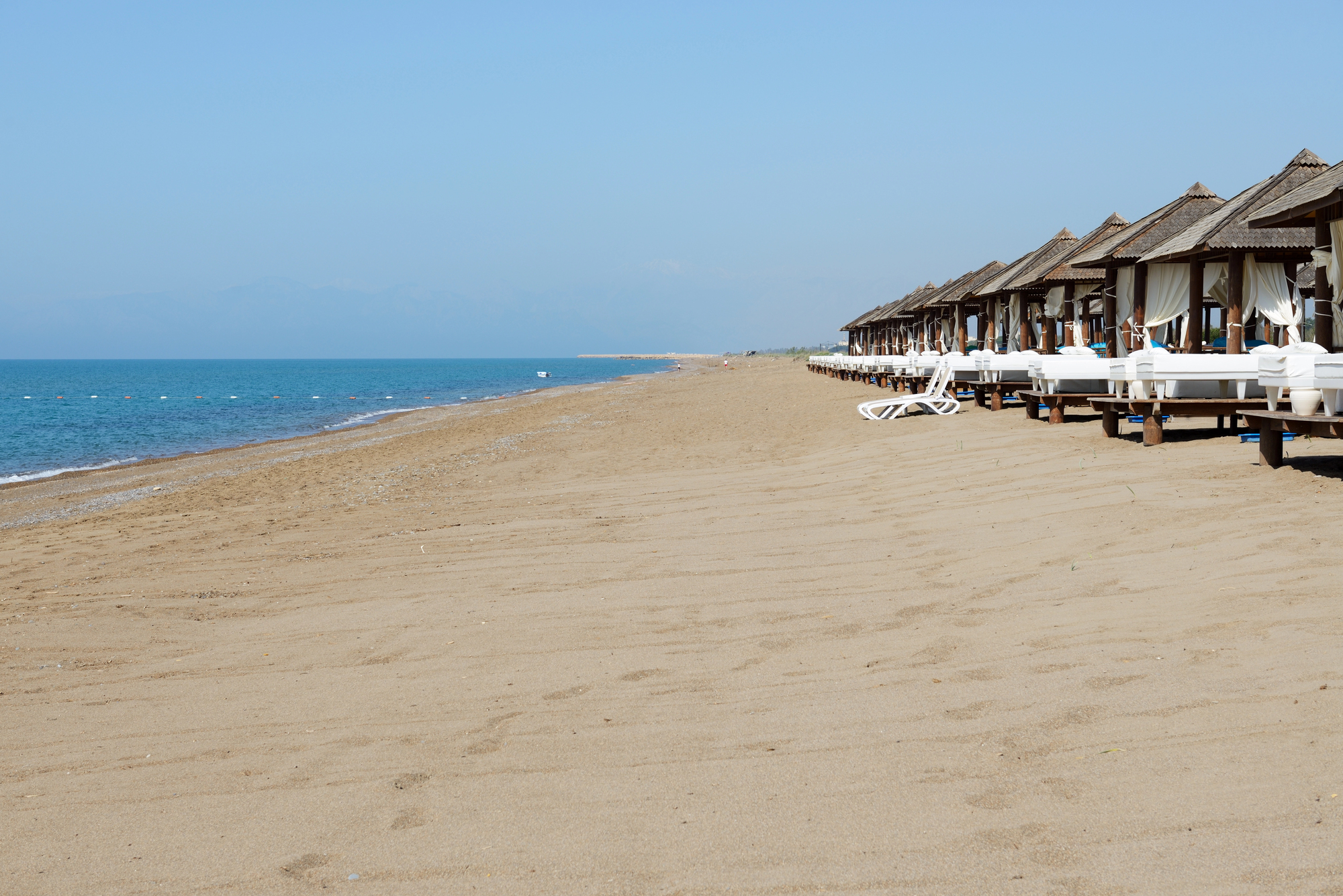 The beach in Belek near Antalya