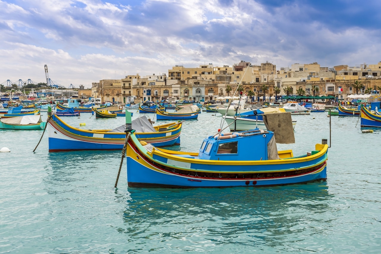 The fishing village of Marsaxlokk in Malta