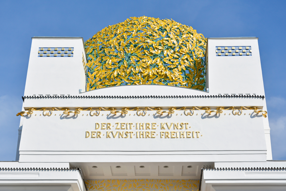 The golden dome of the Secession building in Vienna