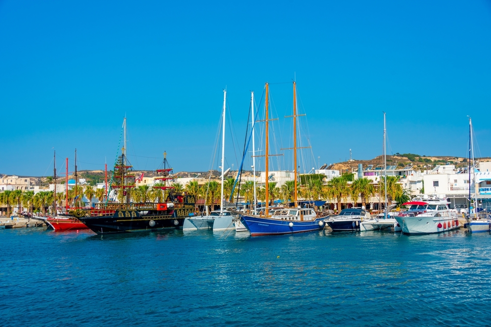 The harbour in Kardamena on Kos