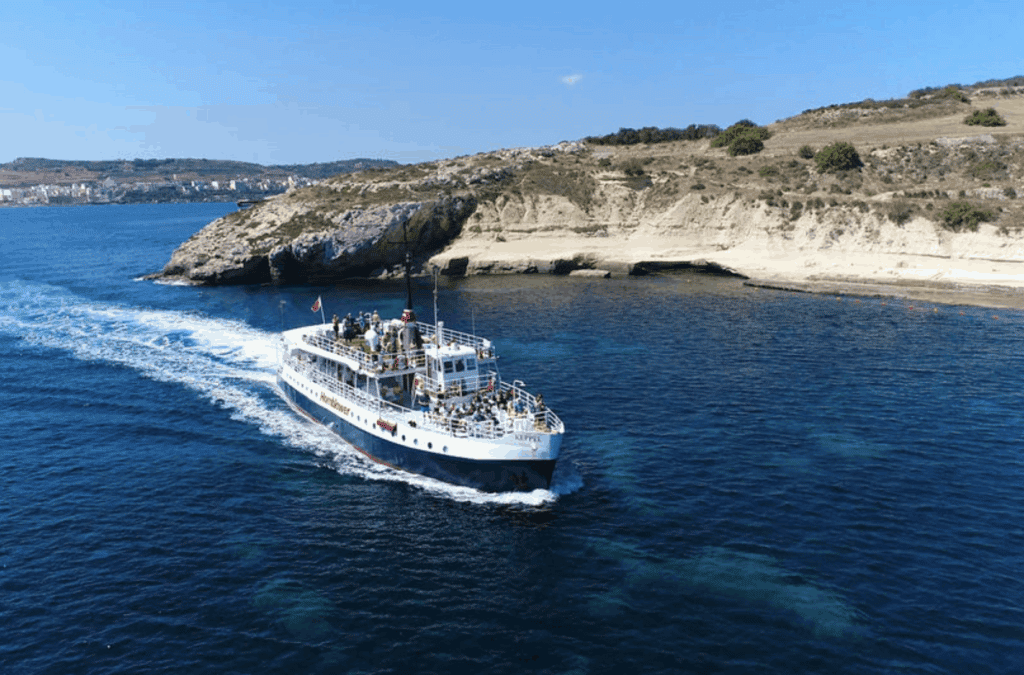 The island of Comino between Malta and Gozo